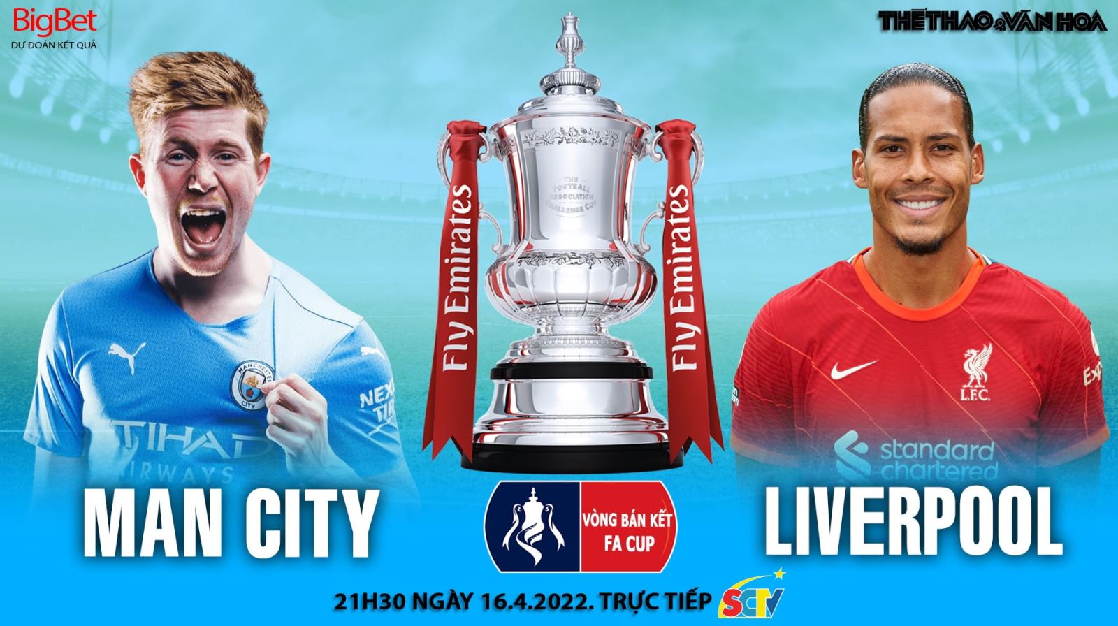 Soi kèo nhà cái Man City vs Liverpool. Nhận định, dự đoán bóng đá Bán kết FA Cup (21h30, 16/4)