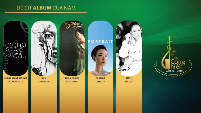 Đề cử Album của năm, giải Âm nhạc Cống hiến lần 13 - 2018: 'Nữ quyền' lên ngôi