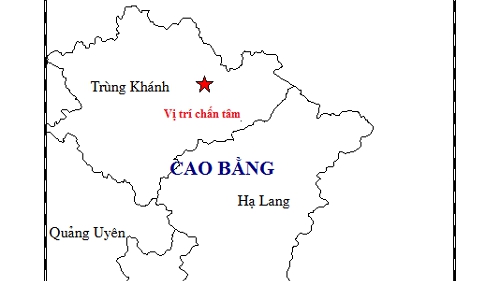 Động đất ở Cao Bằng có độ mạnh trung bình, chưa tới mức gây nguy hiểm