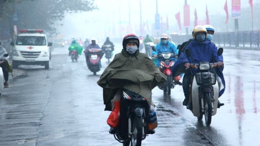Từ đêm 30/4, không khí lạnh kèm mưa lớn ảnh hưởng tới Bắc Bộ 