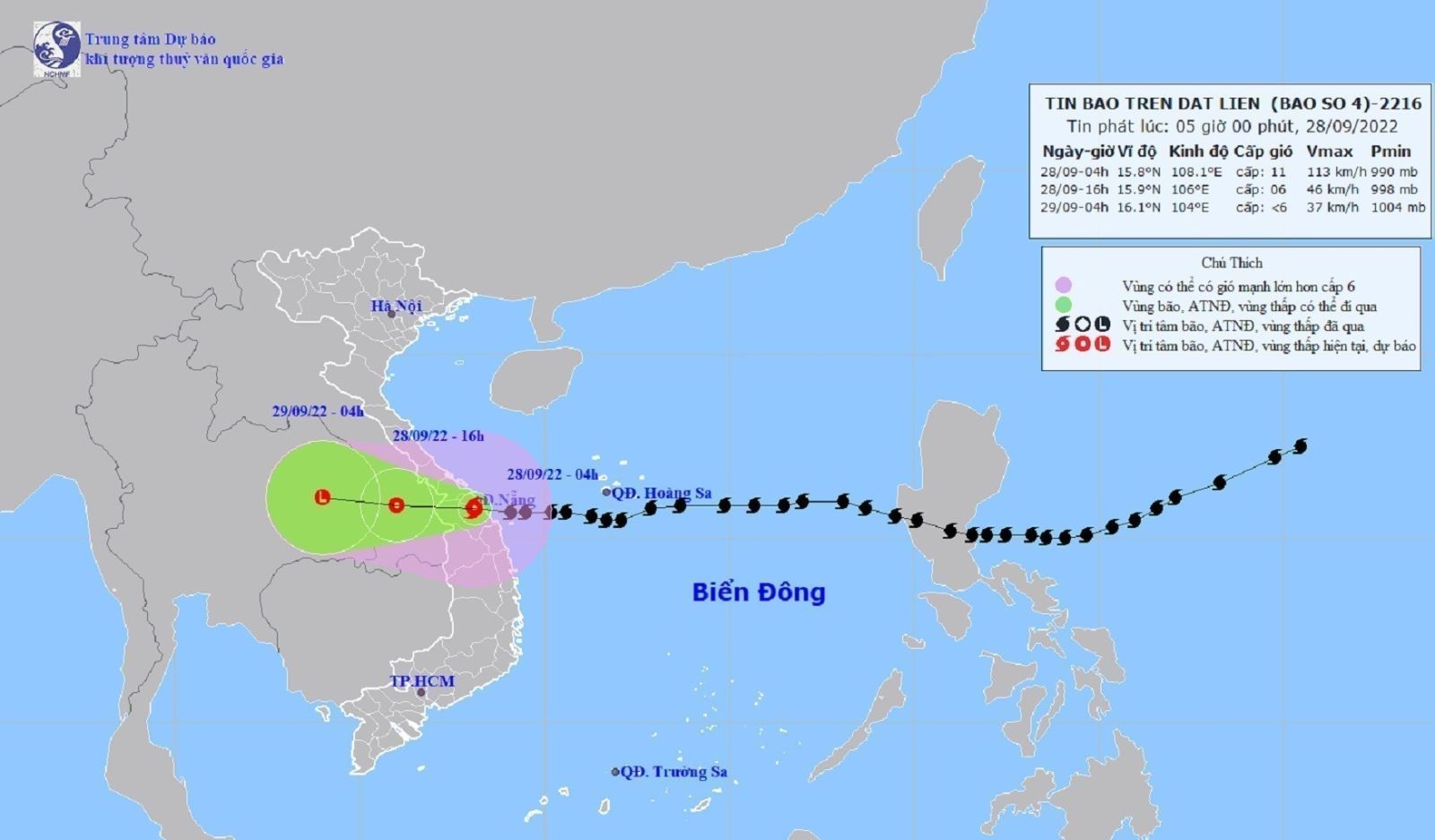 Bão số 4, Tin bão, Tâm bão số 4 trên đất liền Thừa Thiên-Huế đến Quảng Ngãi, tin bão số 4, cơn bão số 4, tin bão mới nhất, tin bão, tin bão khẩn cấp, bão số 4 mới nhất