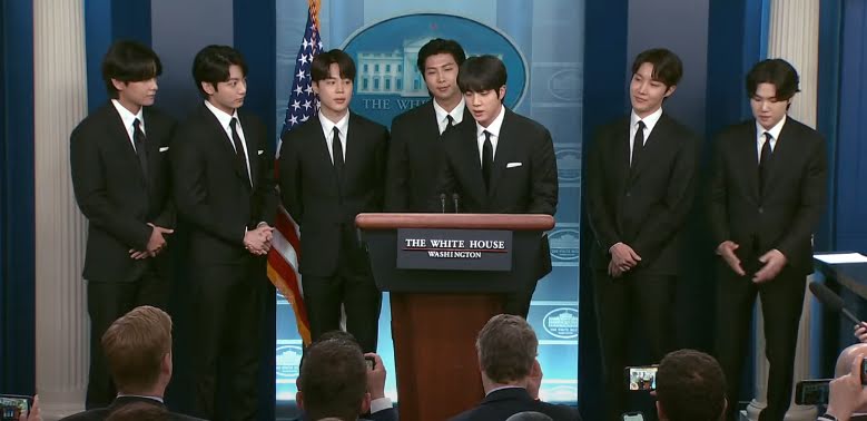 BTS, kpop, k pop, idol, idol kpop, thành viên BTS, RM, Jin, Jimin, Jungkook, Suga, JHope, J Hope, V, V BTS, BTS tới Nhà trắng, Joe Biden, tổng thống Mỹ, BTS tổng thống Mỹ