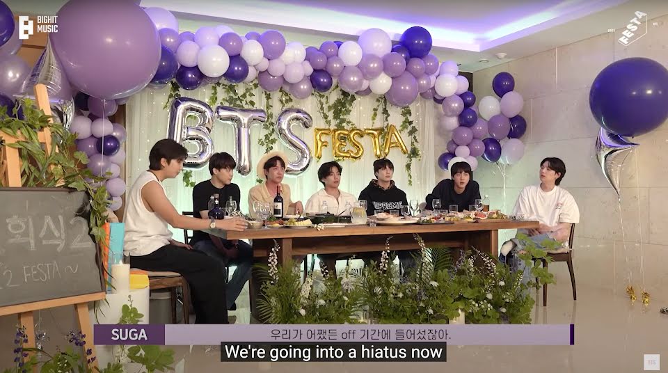 BTS, BTS tan rã, BTS dừng hoạt động, BTS solo, thành viên BTS, Jin, Jimin, Suga, Jungkook, RM, JHope, J Hope, V, V BTS, idol, Kpop, kpop, thần tượng, sao Hàn, HYBE, Festa