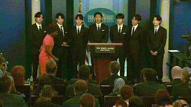BTS, kpop, k pop, idol, idol kpop, thành viên BTS, RM, Jin, Jimin, Jungkook, Suga, JHope, J Hope, V, V BTS, BTS tới Nhà trắng, Joe Biden, tổng thống Mỹ, BTS tổng thống Mỹ