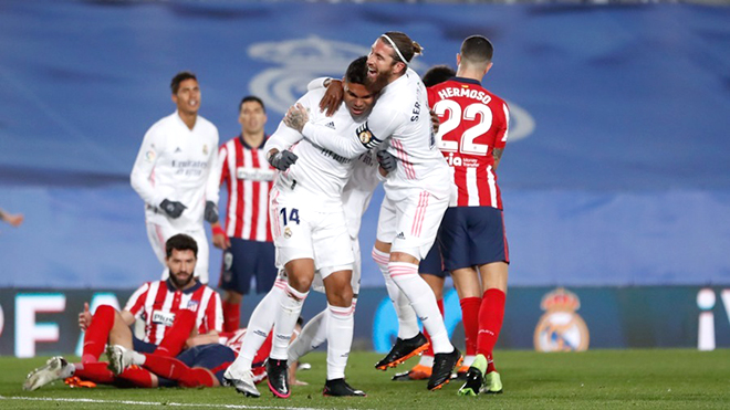 Real Madrid, Real Madrid 2-0 Atletico Madrid, Bảng xếp hạng bóng đá Tây Ban Nha, ket qua bong da, La Liga vòng 13, kết quả Barcelona 1-0 Levante, derby Madrid, Zidane