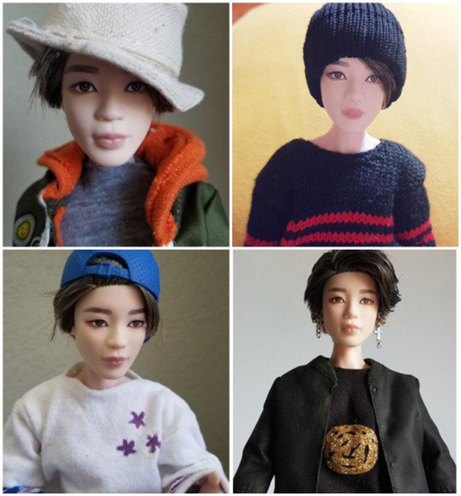 Jimin, BTS, Búp bê Mattel Jimin, Búp bê Mattel BTS, Fan vẽ Jimin BTS