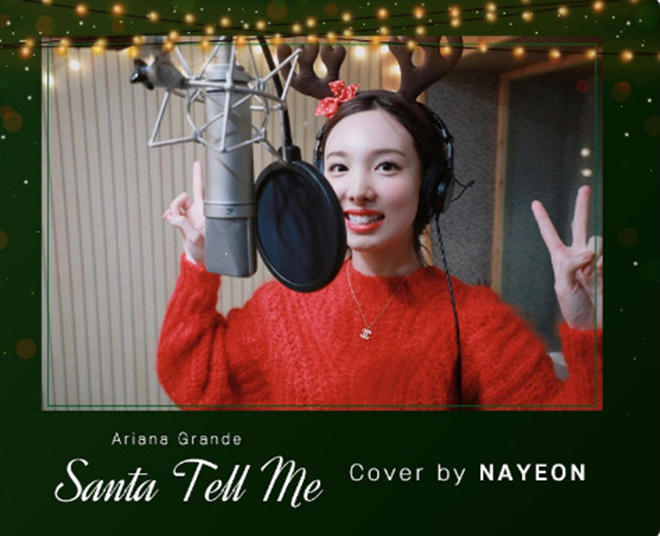 Twice, Nayeon, Santa Tell Me, Ariana Grande, Giáng sinh, TWICE