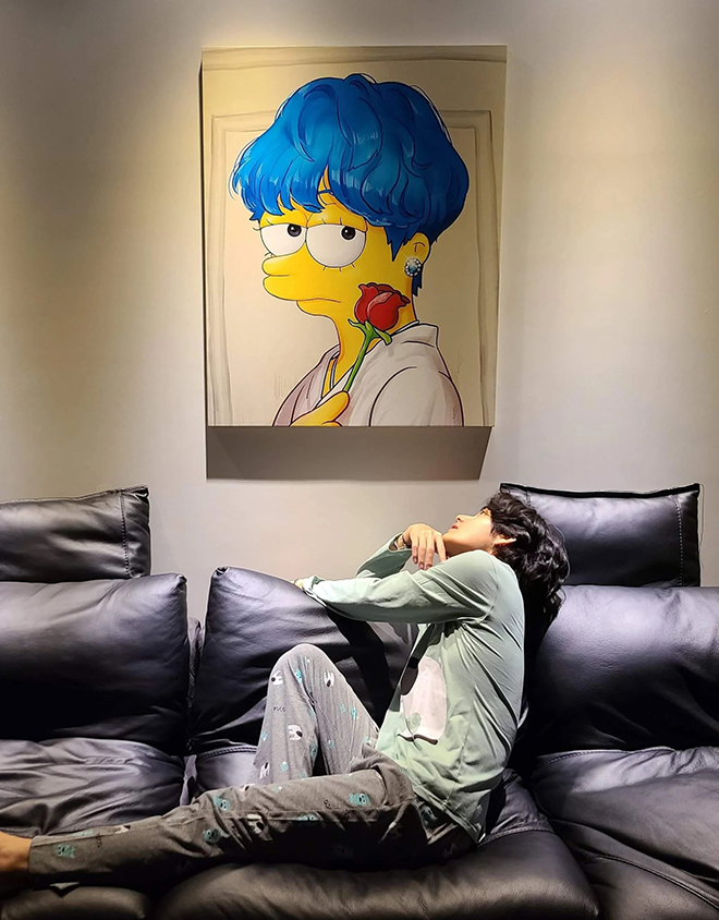 BTS, V BTS, V BTS bạn cùng phòng tệ nhất, 4 O’Clock, The Simpsons, Weverse,    Yeontan