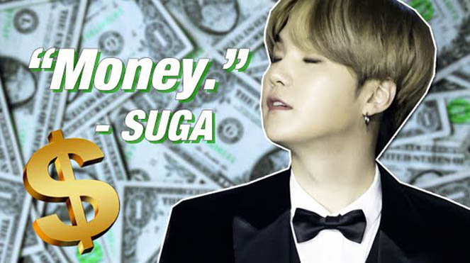 Suga BTS thể hiện khả năng logic trong kinh doanh