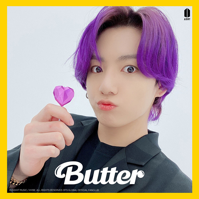 BTS, Màu tóc của BTS trong Butter, Jungkook tím ngắt, RM hồng, Jimin, V BTS