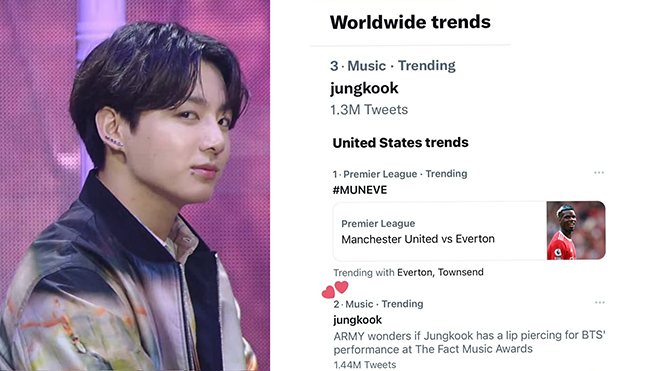 BTS, Jungkook, Jungkook BTS xỏ khuyên môi, Jungkook tạo trend với khuyên môi