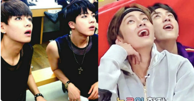 V BTS, Jin BTS, BTS, Jin V BTS giống nhau, Cá tính Jin V BTS, Gương mặt Jin V BTS