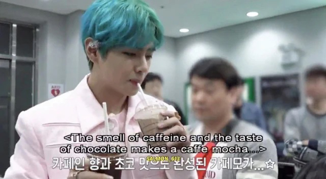 BTS, V BTS, Cách V BTS uống cà phê mocha, IONIQ I’m on it, Dynamite, J-Hope