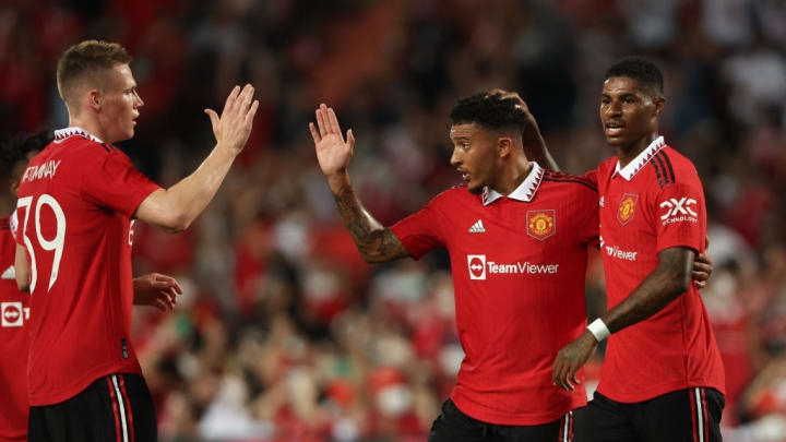 MU, Erik Ten Hag, Ten Hag, cầu thủ MU hay nhất thời Ten Hag, Jadon Sancho, MU vs Liverpool, MU vs Melbourne Victory, lịch giao hữu mùa hè của MU, Sancho hay nhất, M.U