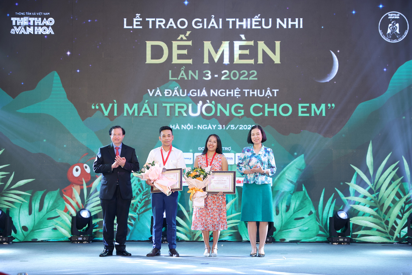 Lễ trao giải Dế Mèn, Dế Mèn, Lễ trao Lễ trao Giải thưởng thiếu nhi Dế Mèn lần 3 - 2022, giải Dế Mèn lần 3, giải thưởng Dế Mèn, giải thưởng thiếu nhi Dế Mèn lần 3