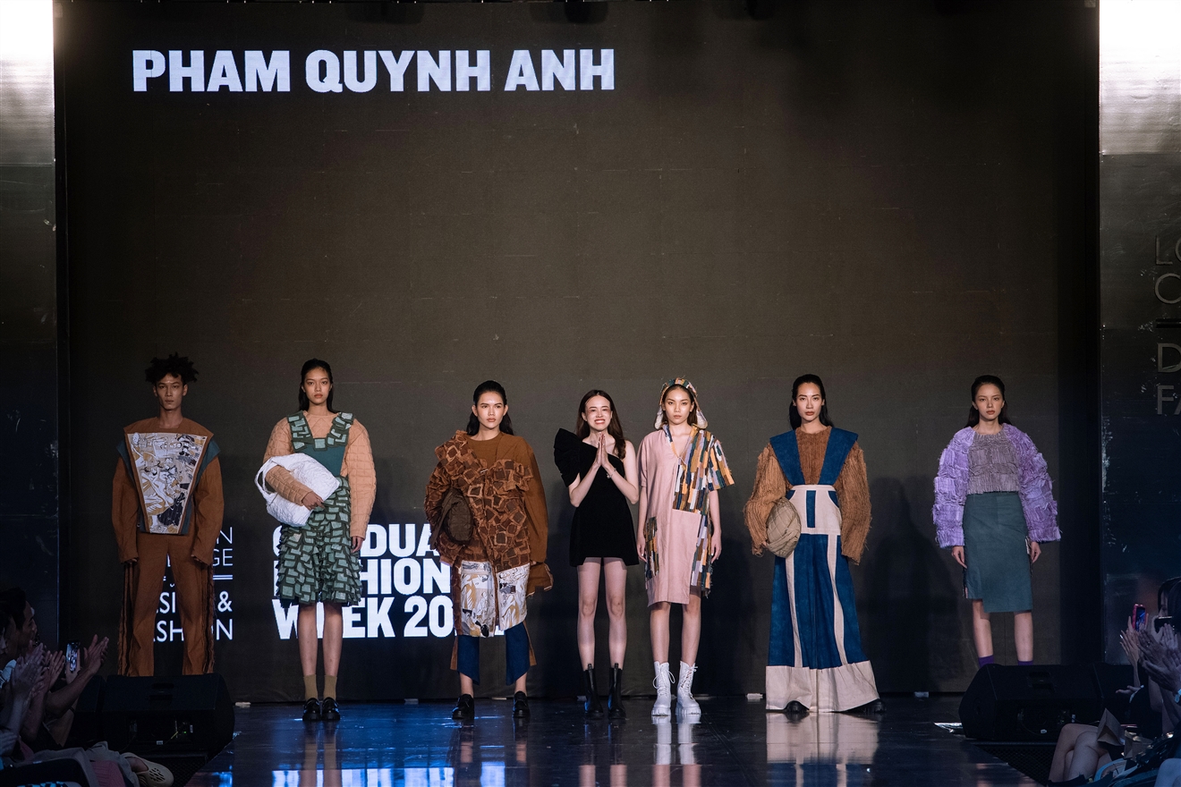 Tuần lễ thời trang. Học viện Thiết kế và Thời trang London Hà Nội. Triển lãm