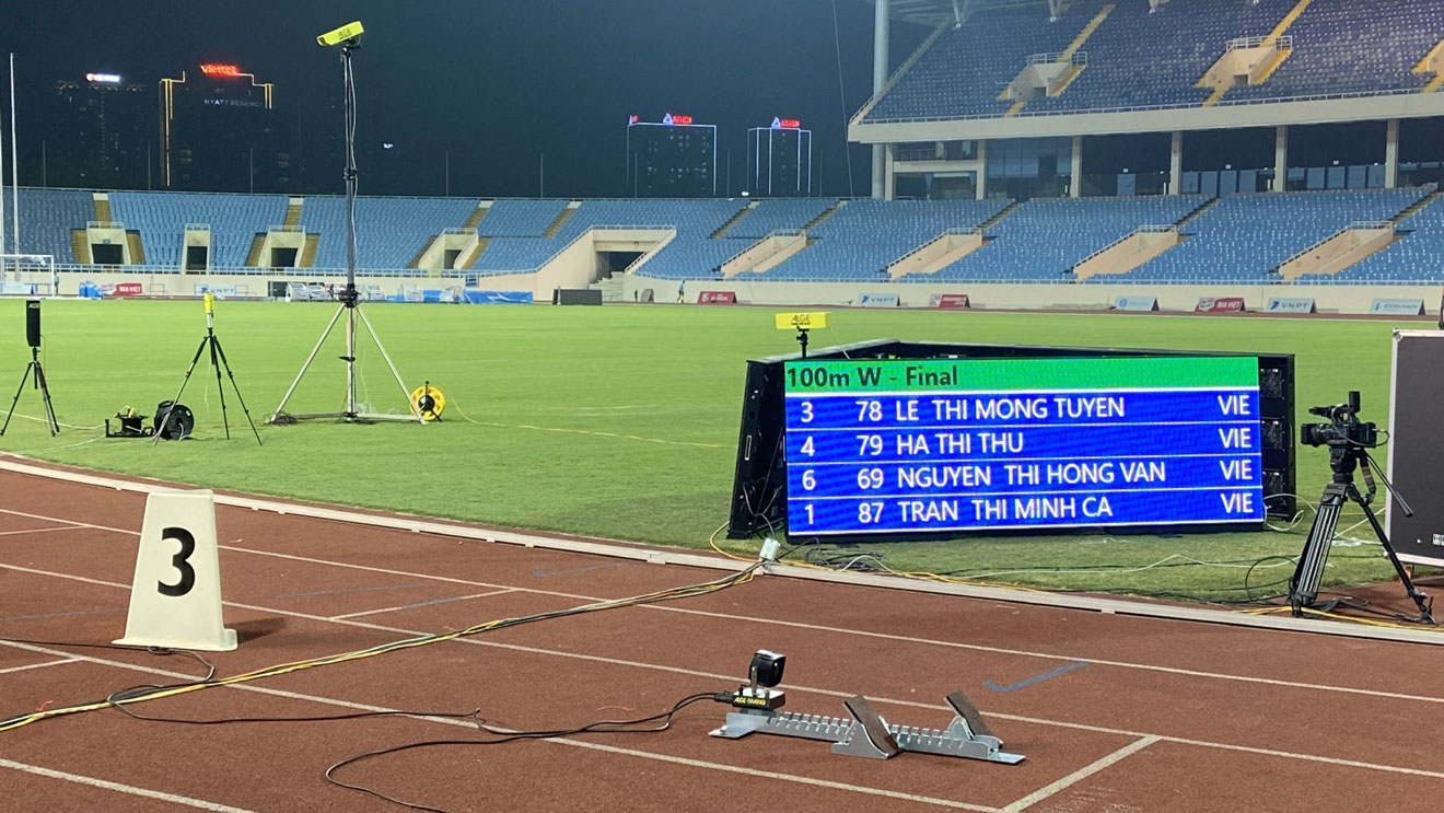 Điền kinh SEA Games 31 sử dụng trang thiết bị hiện đại