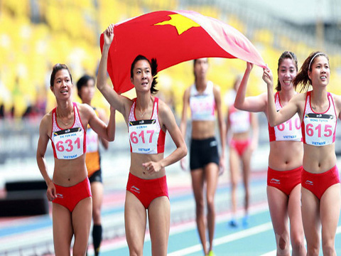 Các VĐV điền kinh Việt Nam sẽ cọ sát trước thềm ASIAD 2018 bằng giải điền kinh quốc tế TP.HCM 2018. Ảnh: TTVH