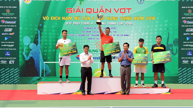 Lão tướng lên ngôi ở giải quần vợt VTF Pro Tour 4