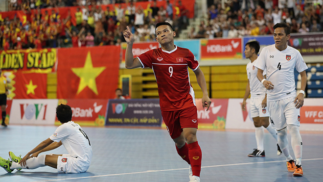 Thái Huy và đồng đội đã hoàn thành mục tiêu dự VCK châu Á cho futsal Việt Nam