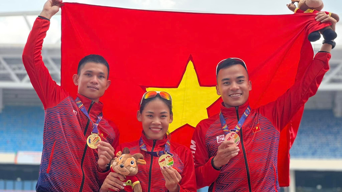 Thanh Phúc, Thành Ngưng, thể thao Việt Nam, SEA Games 31, môn điền kinh SEA Games 31, đội tuyển điền kinh Việt Nam, lịch thi đấu SEA Games 31, bảng xếp hạng SEA Games 31