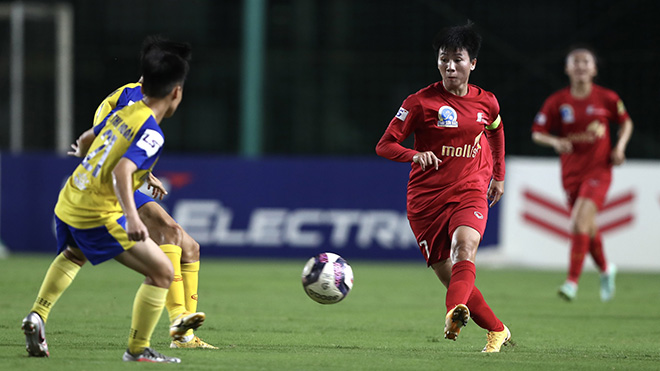 Phong Phú Hà Nam mất điểm đáng tiếc chiều 17-10. Ảnh: AH