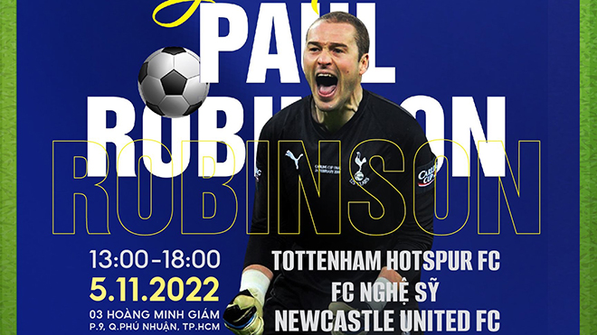 Thủ thành Paul Robinson thu hút sự chú ý của nhiều CĐV Tottenham tại Việt Nam khi sang TPHCM sắp tới. Ảnh: RP