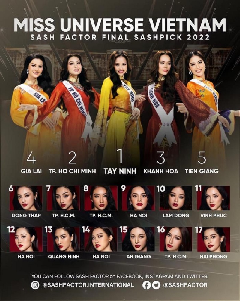 Hoa hậu Hoàn vũ Việt Nam 2022, Chung kết Hoa hậu Hoàn vũ Việt Nam 2022, Miss Universe 2022, hoa hậu hoàn vũ, Hương Ly, Ngọc Châu, Lệ Nam, Bảo Ngọc, Thảo Nhi