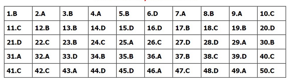 Đáp án môn Toán, Đáp án Toán, Đáp án môn Toán thi Tốt nghiệp THPT 2022, đáp án Toán, Đáp án môn Toán 24 mã đề, Đáp án Toán 24 mã đề, đáp án Toán thi THPT năm 2022