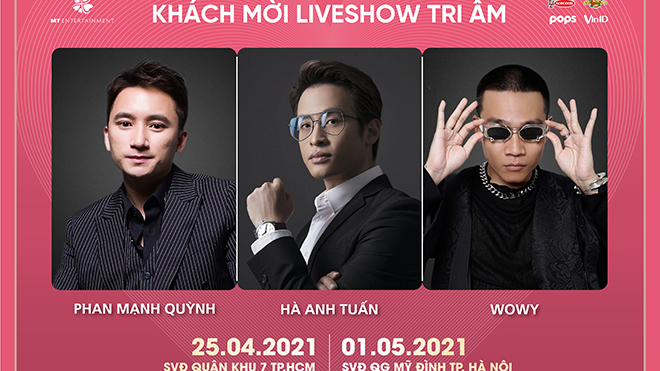 Rapper Wowy cùng Hà Anh Tuấn, Phan Mạnh Quỳnh hứa hẹn làm 'bùng nổ' liveshow Mỹ Tâm