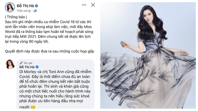 Miss World 2021, Miss World 2021 chung kết, Chung kết Hoa hậu thế giới 2021, Hoãn chung kết Miss world 2021, Chung kết Miss World 2021, Đỗ Hà, Đỗ Thị Hà