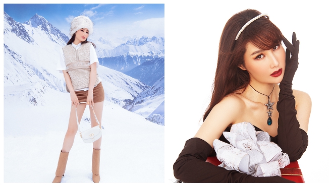 Giáng sinh: Diễm My 9X hóa cô nàng mùa đông xinh đẹp