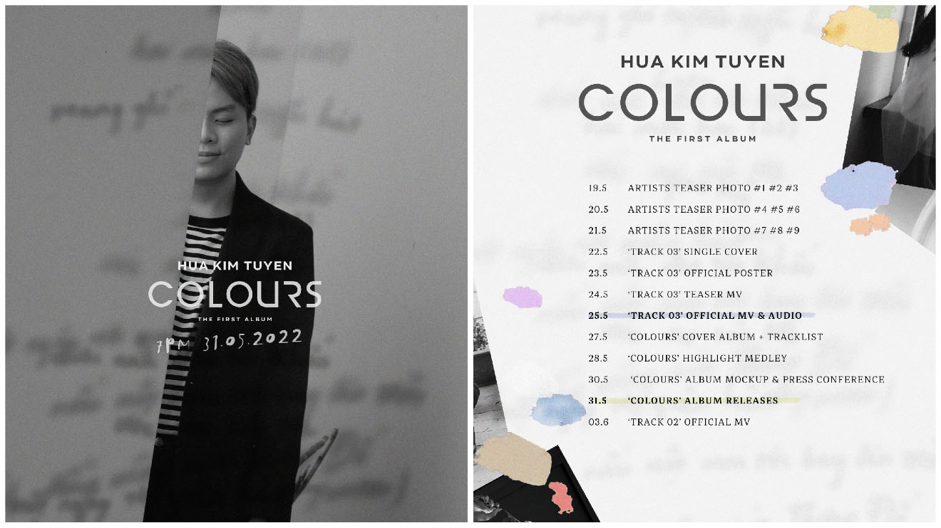 Hứa Kim Tuyền ra album đầu tay, Hứa Kim Tuyền ra album Colours, Hứa Kim Tuyền, Văn Mai Hương, Tóc Tiên, Amee, Hoàng Dũng, Trúc Nhân, Nguyên Hà, Cẩm Vân