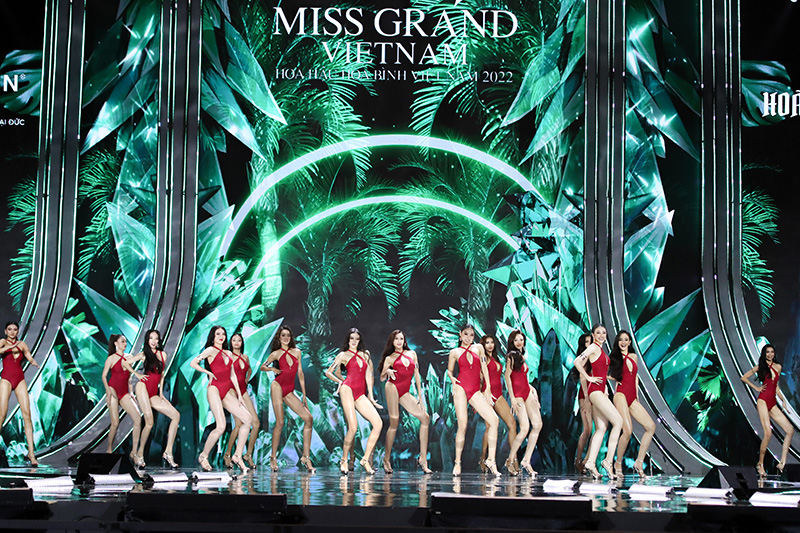 Miss Grand Vietnam 2022, Chung khảo Miss Grand Vietnam 2022, Miss Grand bikini, Miss Grand Vietnam trình diễn bikini, Hoa hậu Hòa bình Việt Nam 2022, Trọng Hiếu