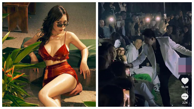 Phương Oanh và bạn trai doanh nhân sánh đôi vui vẻ chốn đông người