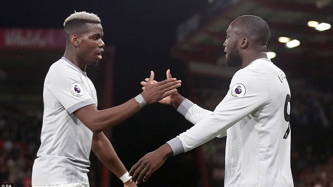 Video bàn thắng Bournemouth 0-2 M.U: Lukaku nổ súng, Paul Pogba bùng nổ