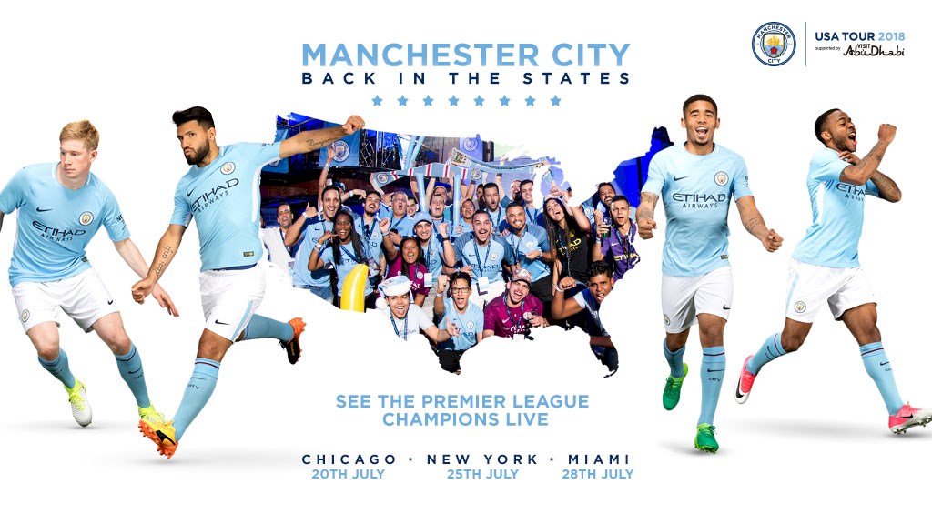 Lịch thi đấu giao hữu Hè 2018 của Man City (giờ Việt Nam)