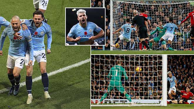 Video clip bàn thắng Man City 3-1 M.U: Chiến thắng thuyết phục cho nửa xanh