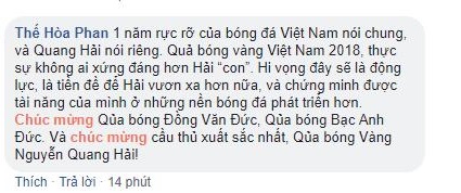 Quang Hải, QBV, Gala Trao giải Quả bóng vàng 2018, Quả bóng vàng, Quả bóng vàng Việt Nam, Nguyễn Quang Hải, Tuyết Dung, Công Phượng, Văn Toàn, Xuân Trường, Quả bóng vàng 2018