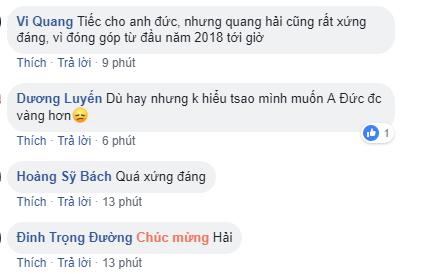 Quang Hải, QBV, Gala Trao giải Quả bóng vàng 2018, Quả bóng vàng, Quả bóng vàng Việt Nam, Nguyễn Quang Hải, Tuyết Dung, Công Phượng, Văn Toàn, Xuân Trường, Quả bóng vàng 2018