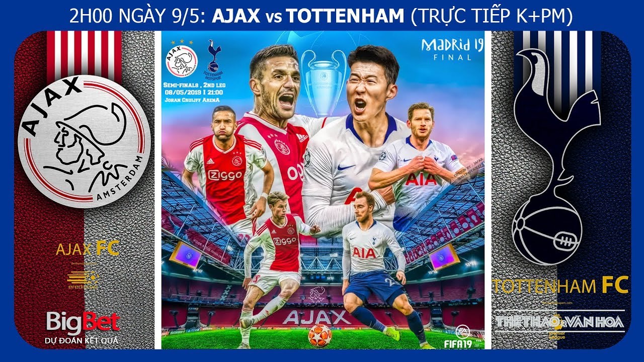 Soi kèo bóng đá Ajax vs Tottenham (02h00, 9/5), bán kết Cúp C1 lượt về 