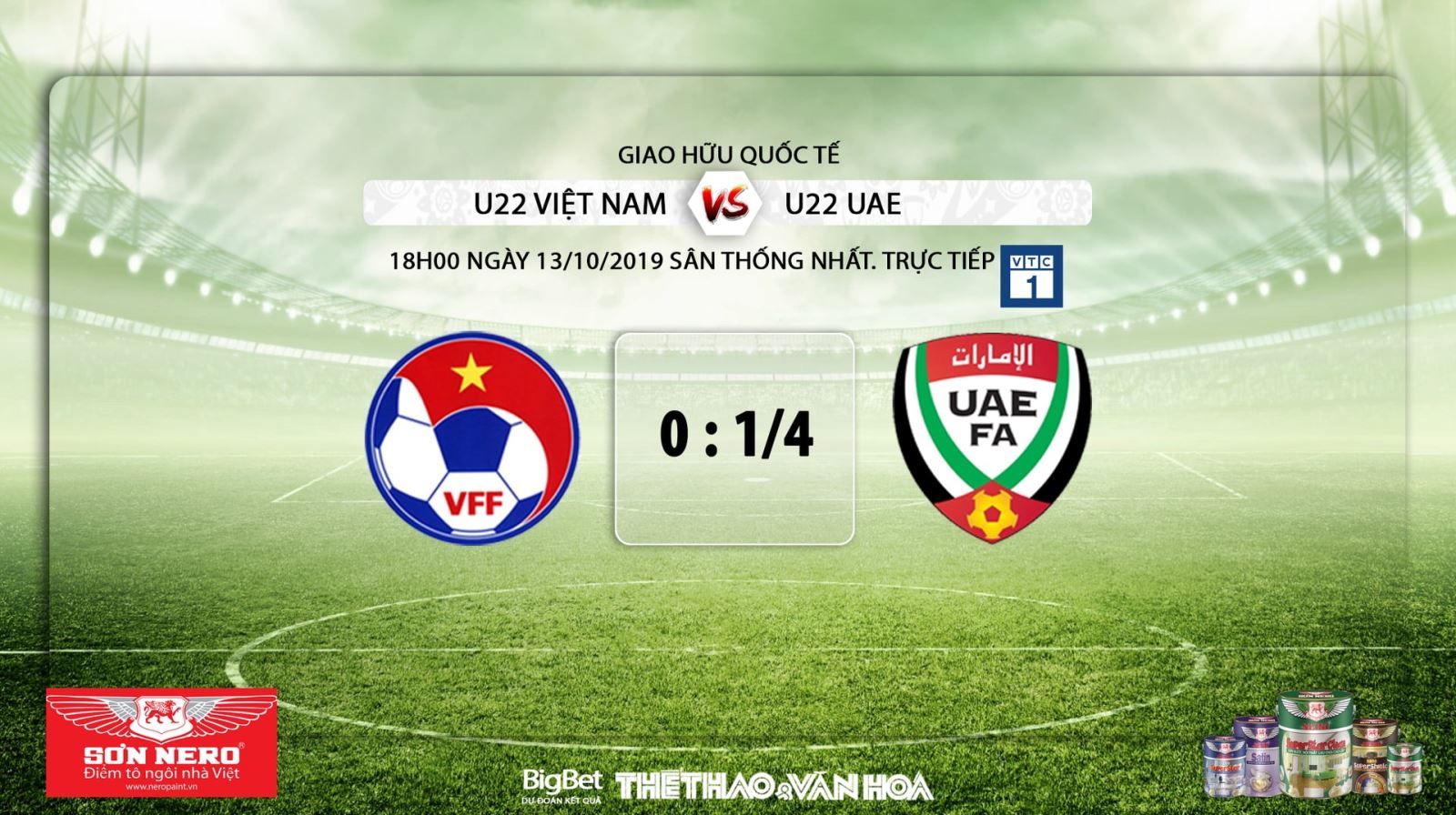 Ket qua bong da hôm nay, Kết quả bóng đá, U22 Việt Nam, U22 UAE, U22 Việt Nam vs U22 UAE, trực tiếp bóng đá, VTC1, VTC3, VTV5, VTV6