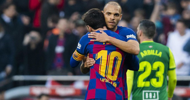 Braithwaite, Martin Braithwaite, Messi, Lionel Messi, Barcelona, Eibar, La Liga, poker, lịch thi đấu bóng đá, bong da