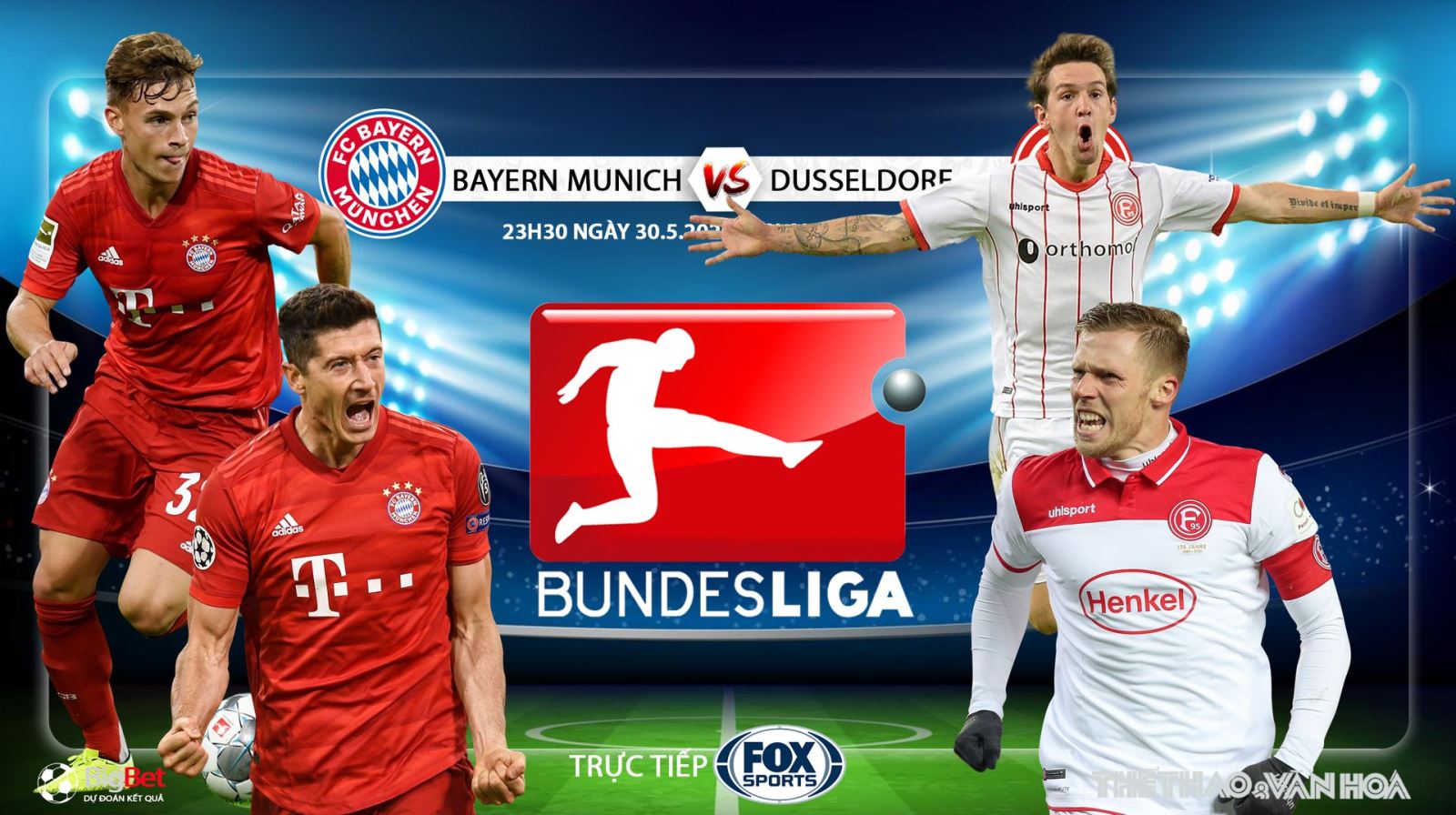 Soi kèo nhà cái Bayern Munich vs Dusseldor. Vòng 29 Bundesliga. Trực tiếp FOX Sports 