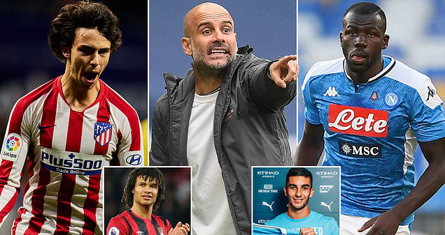 bóng đá, bóng đá Anh, Man City, Pep Guardiola, chuyển nhượng, Joao Felix, Nathan Ake, Kalidou Koulibaly