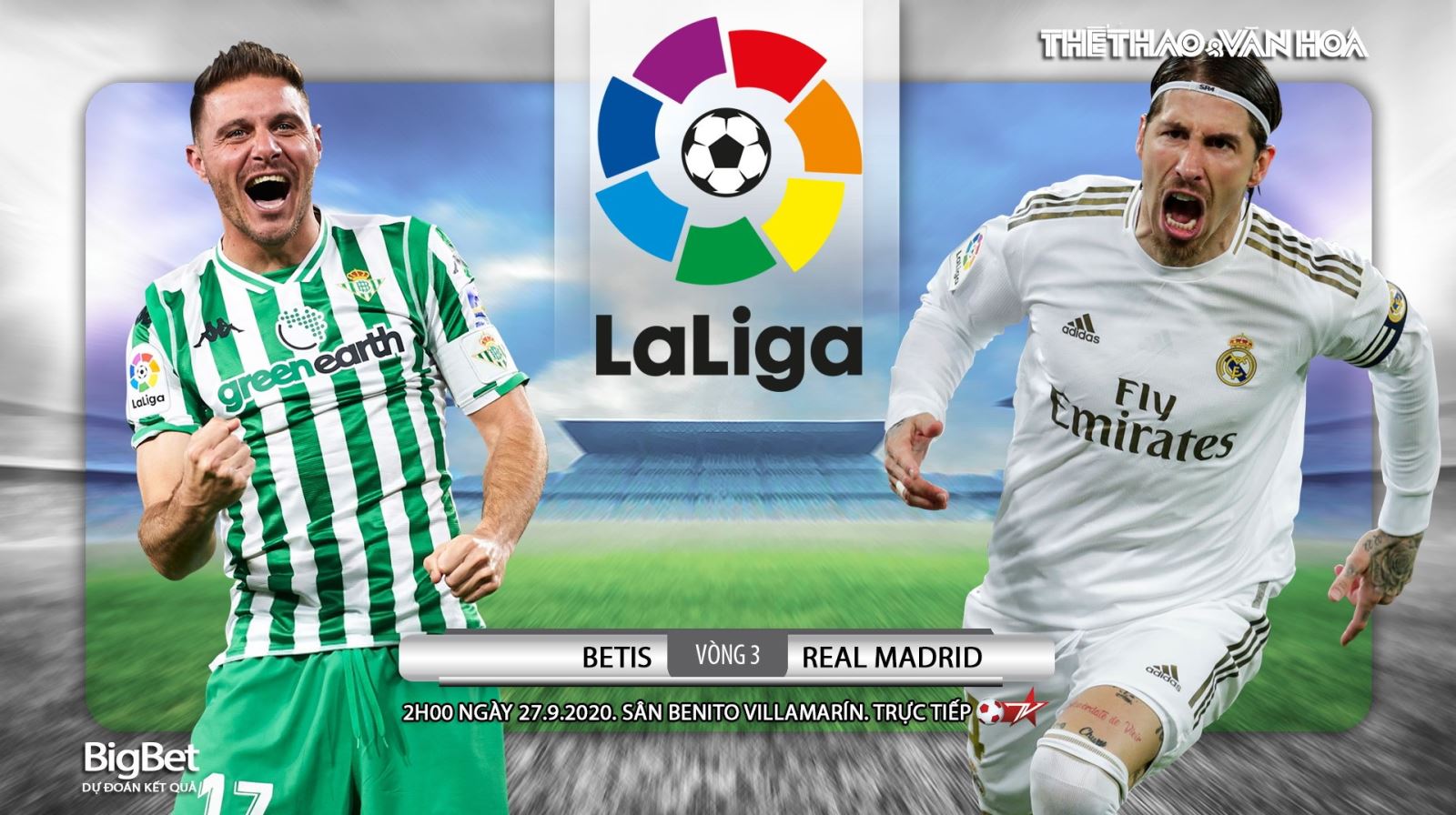Soi kèo nhà cái Betis vs Real Madrid. Vòng 3 La Liga. Trực tiếp BĐTV 