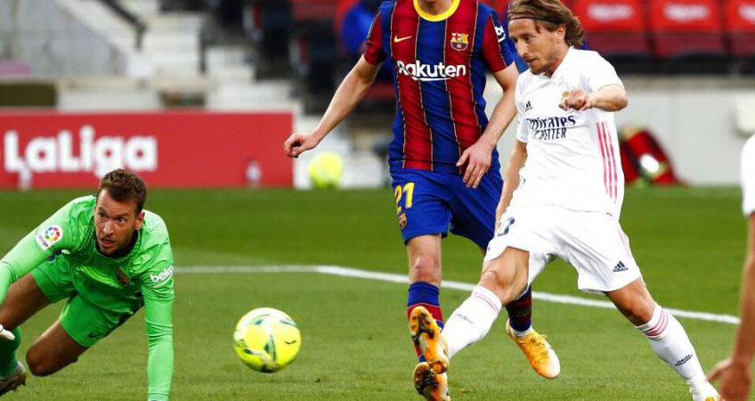 ket qua bong da, Barcelona 1-3 Real Madrid, kết quả Barcelona vs Real Madrid, kết quả bóng đá Tây Ban Nha, BXH Liga, Barca, Real, Messi, Fati, Ramos