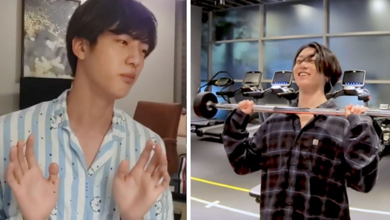 BTS: Phản ứng hài hước của Jin về bài tập giảm cân của Jungkook