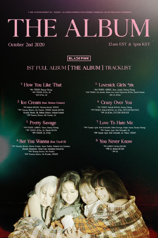 Blackpink, Blackpink tin tức, Kpop, The Album, Lovesick Girls, Blackpink Lovesick Girls, Blackpink The Album