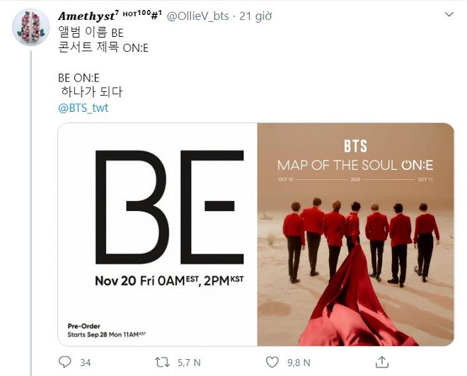 BTS, BE, ARMY, BTS album, BTS thành viên, BTS YouTube, BTS BE
